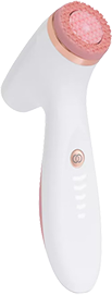 Rose gold LumiSpa iO device and cleanser